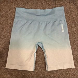 NWOT gymshark blue ombre bike shorts